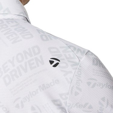 テーラーメイド TaylorMade　メンズ T-ICE BEYOND DRIVEN 半袖 ポロシャツ UN645　2025年モデル ホワイト 詳細4