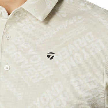 テーラーメイド TaylorMade　メンズ T-ICE BEYOND DRIVEN 半袖 ポロシャツ UN645　2025年モデル ベージュ 詳細3