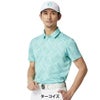 テーラーメイド TaylorMade　メンズ T-ICE BEYOND DRIVEN 半袖 ポロシャツ UN645　2025年モデル ターコイズ