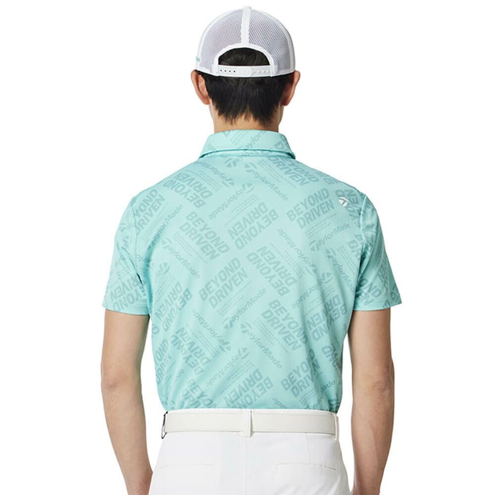 テーラーメイド TaylorMade　メンズ T-ICE BEYOND DRIVEN 半袖 ポロシャツ UN645　2025年モデル ターコイズ 詳細1