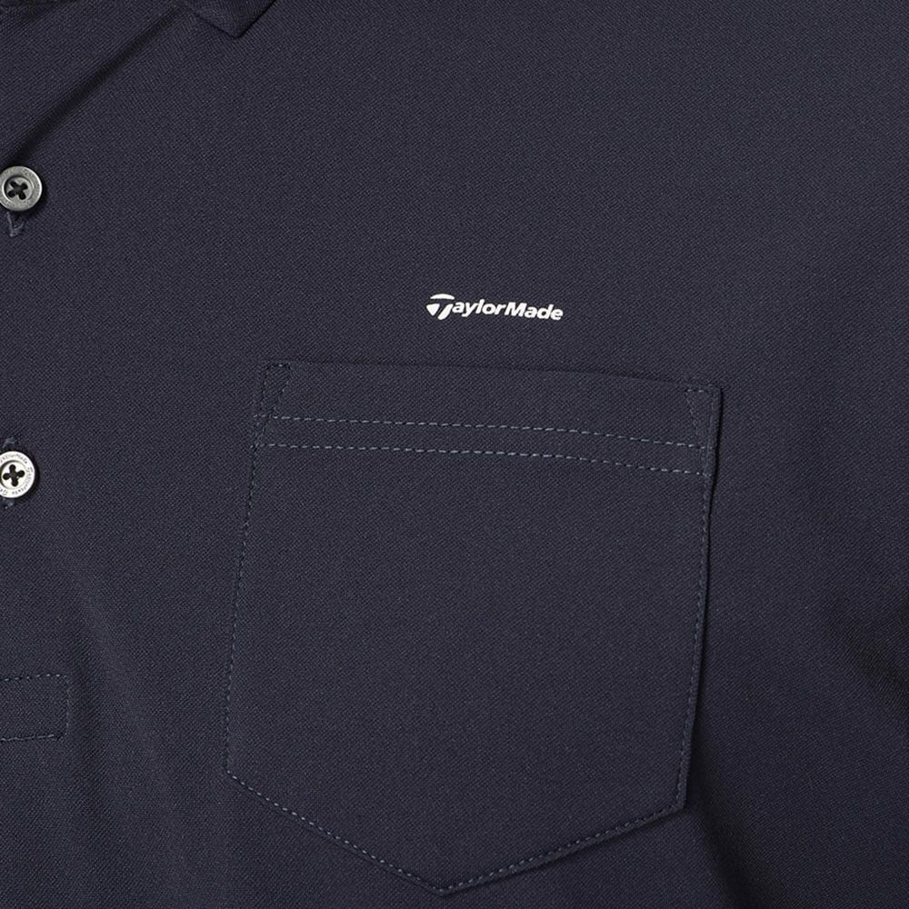 テーラーメイド TaylorMade　メンズ ボタンダウン ポケット 半袖 ポロシャツ UN647　2025年モデル ネイビー 詳細3