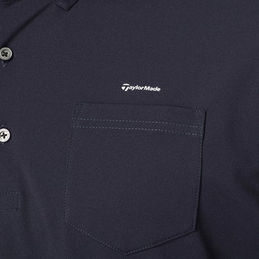 テーラーメイド TaylorMade　メンズ ボタンダウン ポケット 半袖 ポロシャツ UN647　2025年モデル ネイビー 詳細3