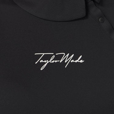 テーラーメイド TaylorMade　レディース サイドスナップ キャップスリーブ ポロシャツ UN684　2025年モデル ブラック 詳細3