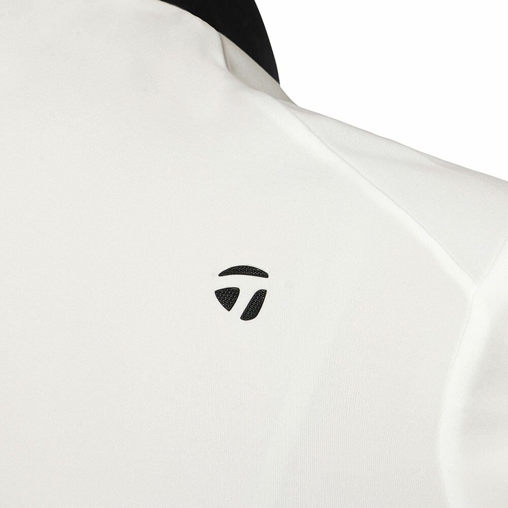 テーラーメイド TaylorMade　レディース サイドスナップ キャップスリーブ ポロシャツ UN684　2025年モデル ホワイト 詳細4