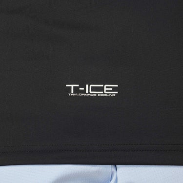 テーラーメイド TaylorMade　レディース T-ICE フリルド キャップスリーブ ポロシャツ UN696　2025年モデル ブラック 詳細4