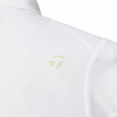 テーラーメイド TaylorMade　レディース T-ICE フリルド キャップスリーブ ポロシャツ UN696　2025年モデル ホワイト 詳細3