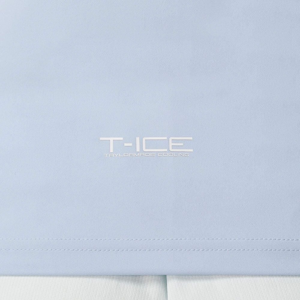 テーラーメイド TaylorMade　レディース T-ICE フリルド キャップスリーブ ポロシャツ UN696　2025年モデル シャンブレー 詳細4