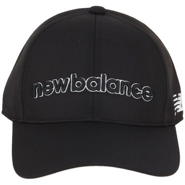ニューバランスゴルフ　メンズ シックスパネル キャップ 012-5187009 010 BLACK ゴルフウェア　2025年モデル BLACK 詳細3