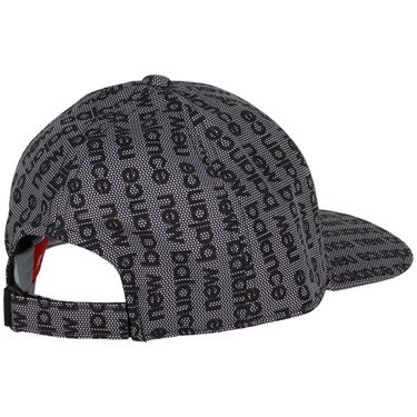 ニューバランスゴルフ　メンズ ハニカム＆ロゴスイプＰＴ　セミカーブドブリムキャップ 012-5187011 010 BLACK ゴルフウェア　2025年モデル BLACK 詳細2