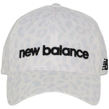 ニューバランスゴルフ　メンズ シャドーレオパード柄 シックスパネル キャップ 012-5187014 030 WHITE ゴルフウェア　2025年モデル WHITE 詳細3
