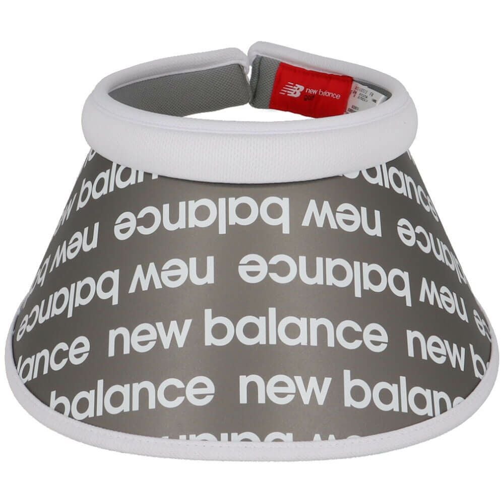 ニューバランスゴルフ　レディース リフレクトロゴボーダー柄ＰＴ　シェルクリアバイザー 012-5187513 030 WHITE ゴルフウェア　2025年モデル WHITE 詳細3