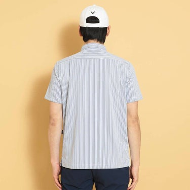 キャロウェイ Callaway　メンズ ストライプ ジャカード 半袖 ポロシャツ C25134107　2025年モデル 詳細3