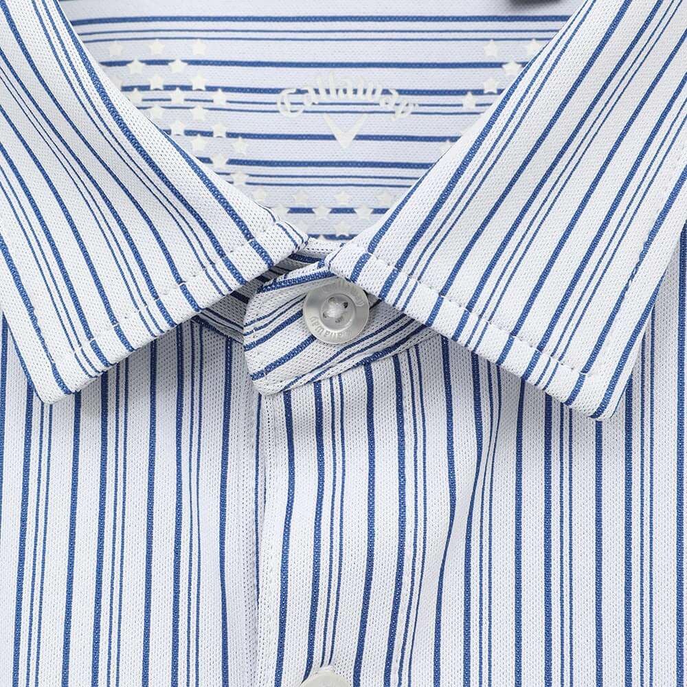 キャロウェイ Callaway　メンズ ストライプ ジャカード 半袖 ポロシャツ C25134107　2025年モデル 詳細9