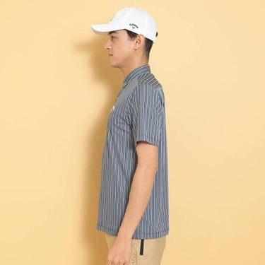 キャロウェイ Callaway　メンズ ストライプ ジャカード 半袖 ポロシャツ C25134107　2025年モデル 詳細12