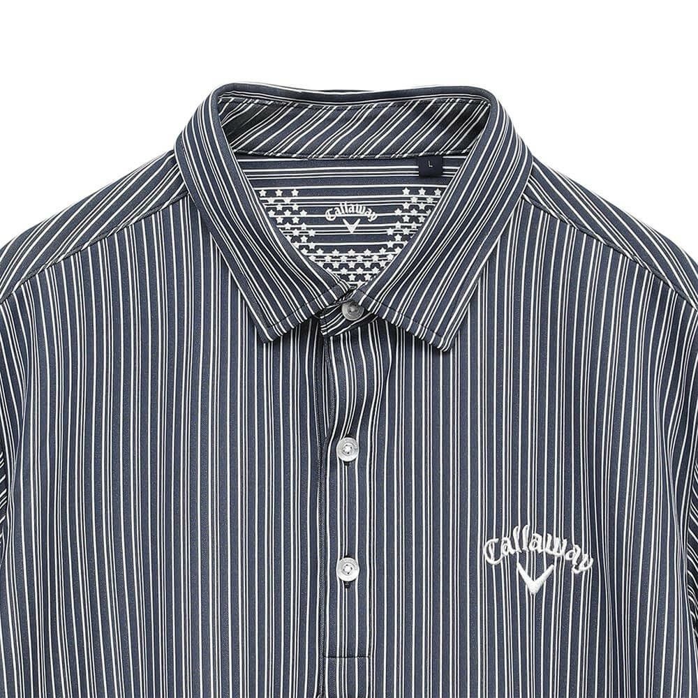 キャロウェイ Callaway　メンズ ストライプ ジャカード 半袖 ポロシャツ C25134107　2025年モデル 詳細13