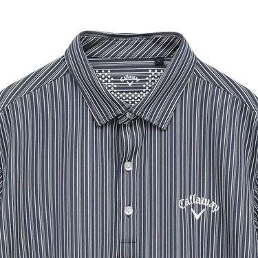 キャロウェイ Callaway　メンズ ストライプ ジャカード 半袖 ポロシャツ C25134107　2025年モデル 詳細13