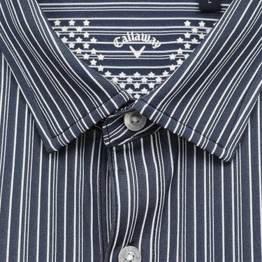 キャロウェイ Callaway　メンズ ストライプ ジャカード 半袖 ポロシャツ C25134107　2025年モデル 詳細17