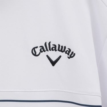 キャロウェイ Callaway　メンズ ボーダープリント 半袖 モックネックシャツ C25134109　2025年モデル 詳細8