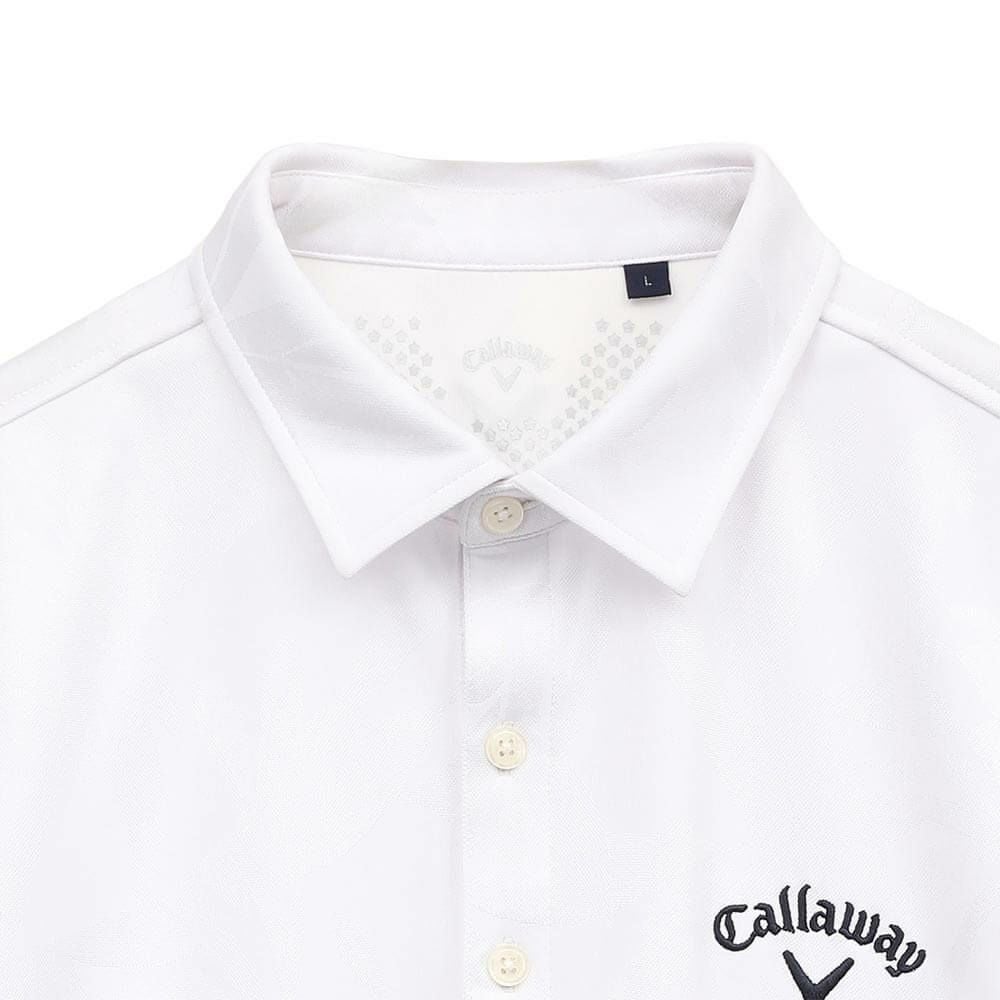 キャロウェイ Callaway メンズ フラワージャカード 半袖 ポロシャツ