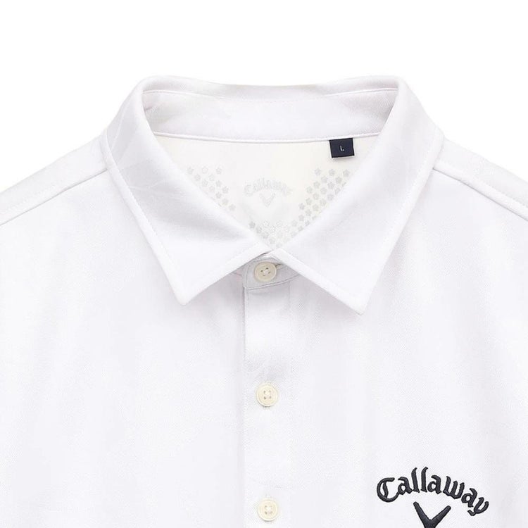キャロウェイ Callaway メンズ フラワージャカード 半袖 ポロシャツ 