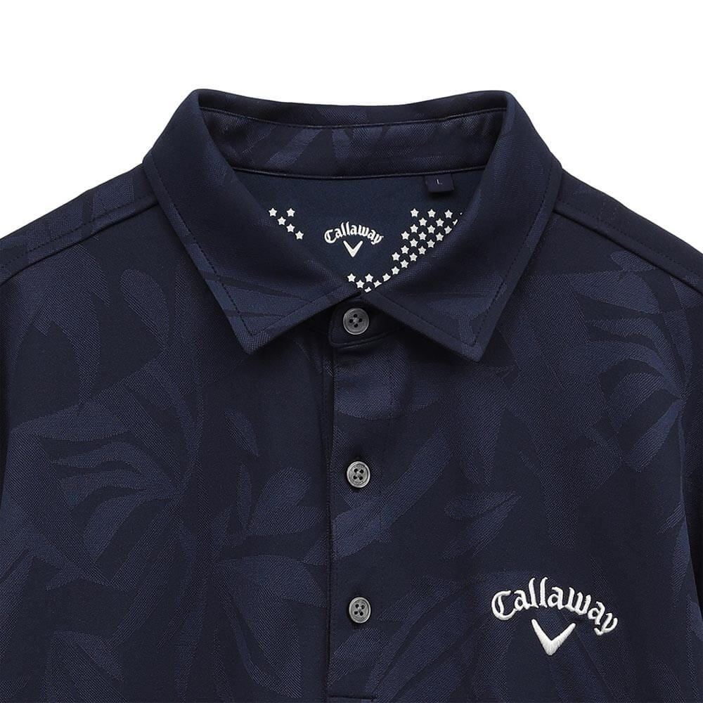 キャロウェイ Callaway メンズ フラワージャカード 半袖 ポロシャツ