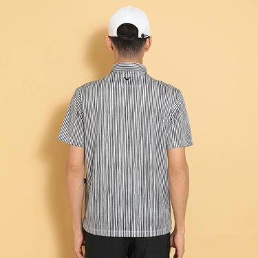 キャロウェイ Callaway　メンズ かざあなメッシュ ストライププリント 半袖 ポロシャツ C25134118　2025年モデル 詳細3