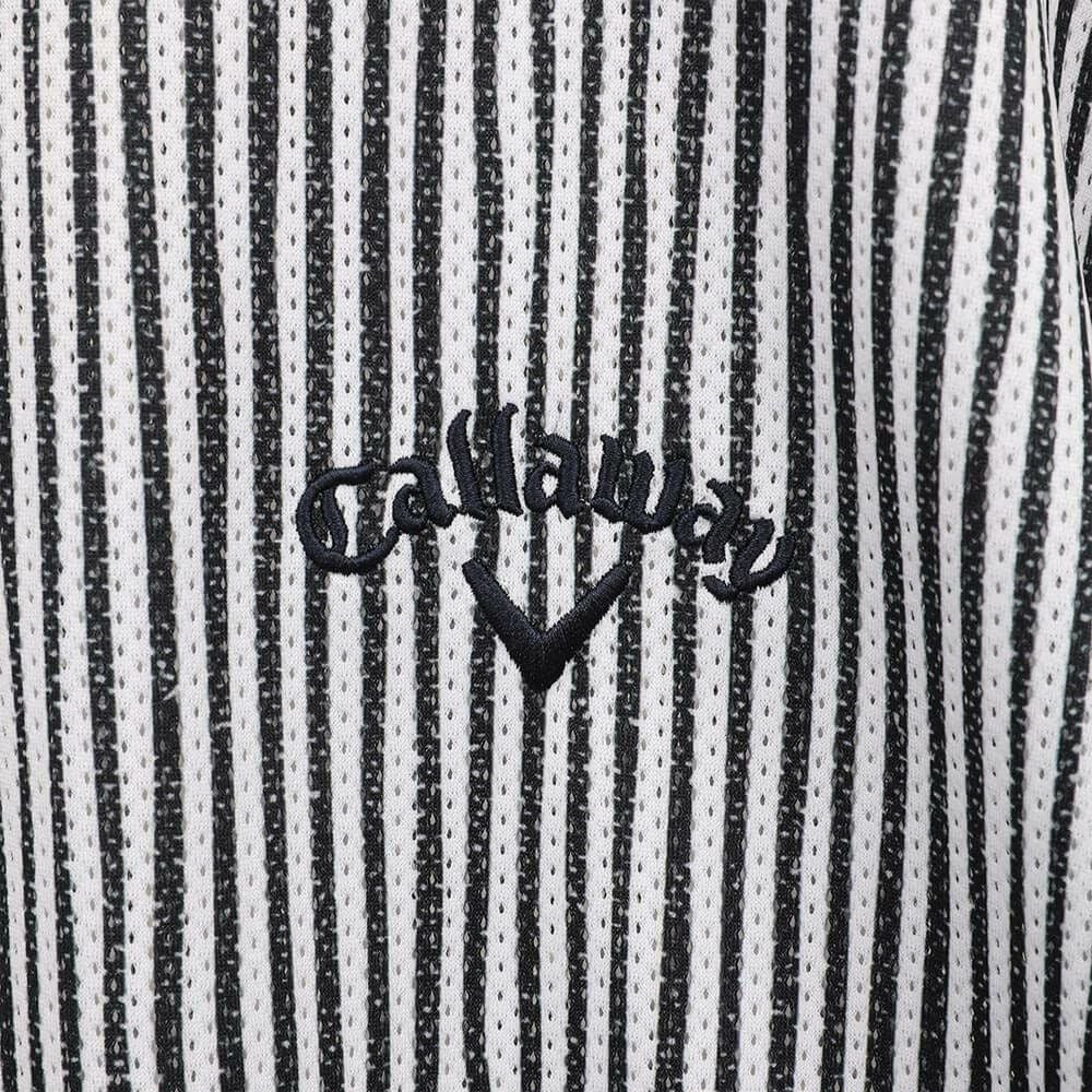 キャロウェイ Callaway　メンズ かざあなメッシュ ストライププリント 半袖 ポロシャツ C25134118　2025年モデル 詳細8