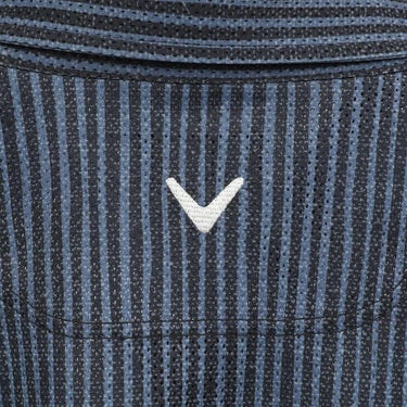 キャロウェイ Callaway　メンズ かざあなメッシュ ストライププリント 半袖 ポロシャツ C25134118　2025年モデル 詳細199