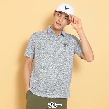 キャロウェイ Callaway　メンズ かざあなメッシュ ボタニカルプリント 半袖 ポロシャツ C25134119　2025年モデル 詳細8
