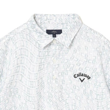 キャロウェイ Callaway　メンズ かざあなメッシュ ロゴプリント 半袖 ポロシャツ C25134120　2025年モデル 詳細3