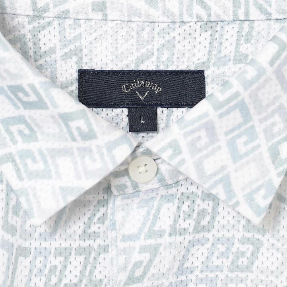 キャロウェイ Callaway　メンズ かざあなメッシュ ロゴプリント 半袖 ポロシャツ C25134120　2025年モデル 詳細7
