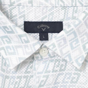 キャロウェイ Callaway　メンズ かざあなメッシュ ロゴプリント 半袖 ポロシャツ C25134120　2025年モデル 詳細7