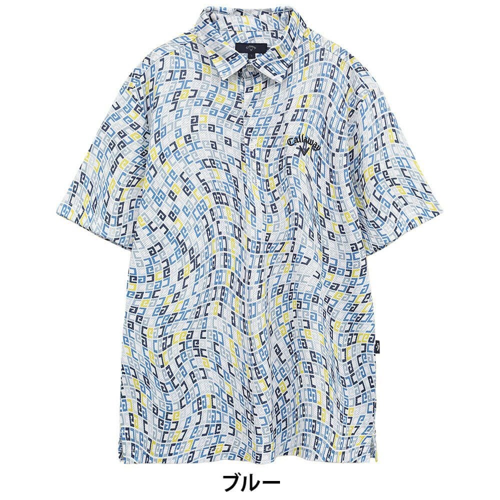 キャロウェイ Callaway　メンズ かざあなメッシュ ロゴプリント 半袖 ポロシャツ C25134120　2025年モデル 詳細8
