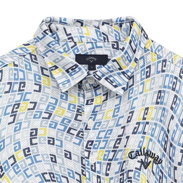 キャロウェイ Callaway　メンズ かざあなメッシュ ロゴプリント 半袖 ポロシャツ C25134120　2025年モデル 詳細9