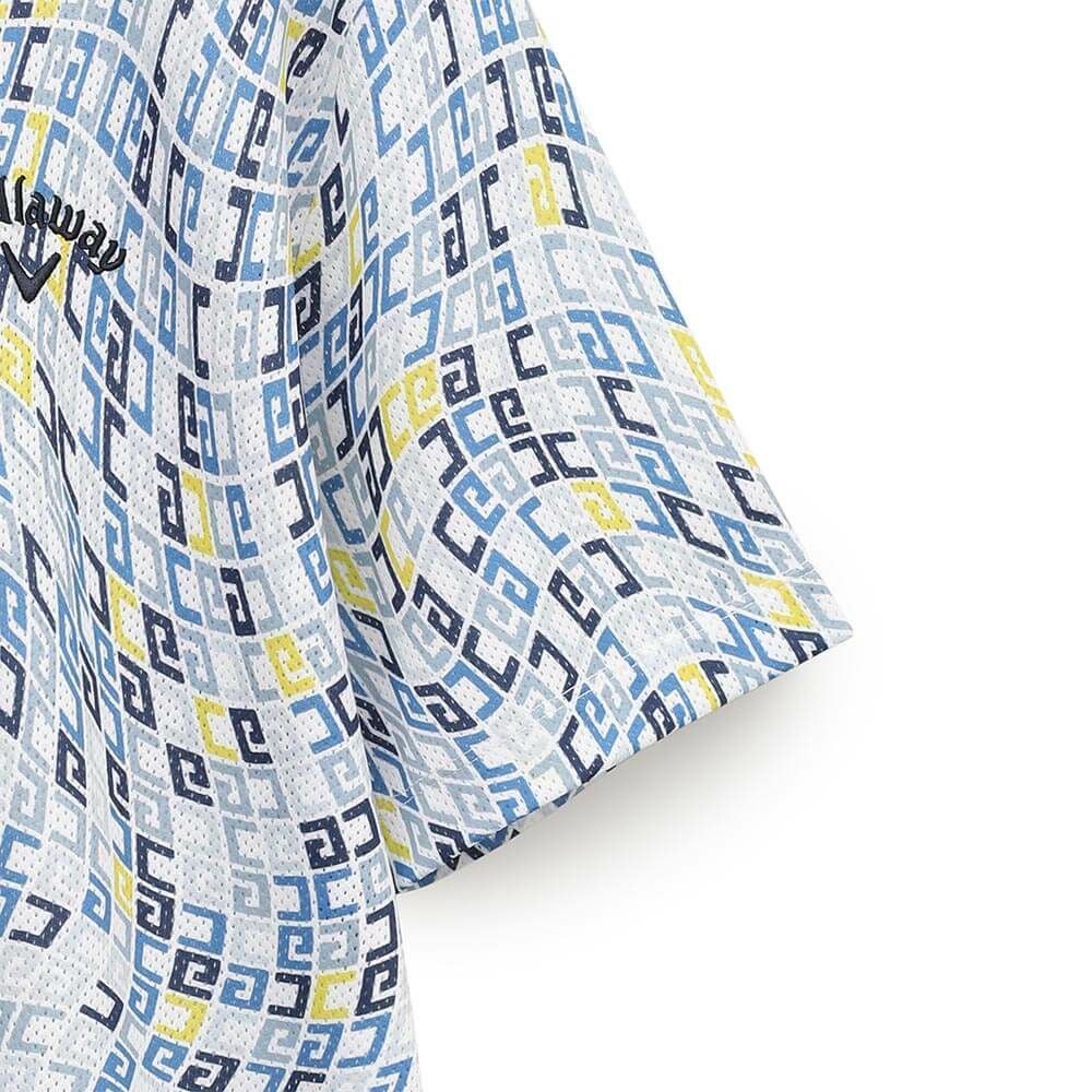 キャロウェイ Callaway　メンズ かざあなメッシュ ロゴプリント 半袖 ポロシャツ C25134120　2025年モデル 詳細10