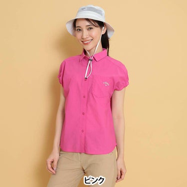 キャロウェイ Callaway　レディース かざあなメッシュ フレンチスリーブ 半袖 ポロシャツ C25134209　2025年モデル 詳細2