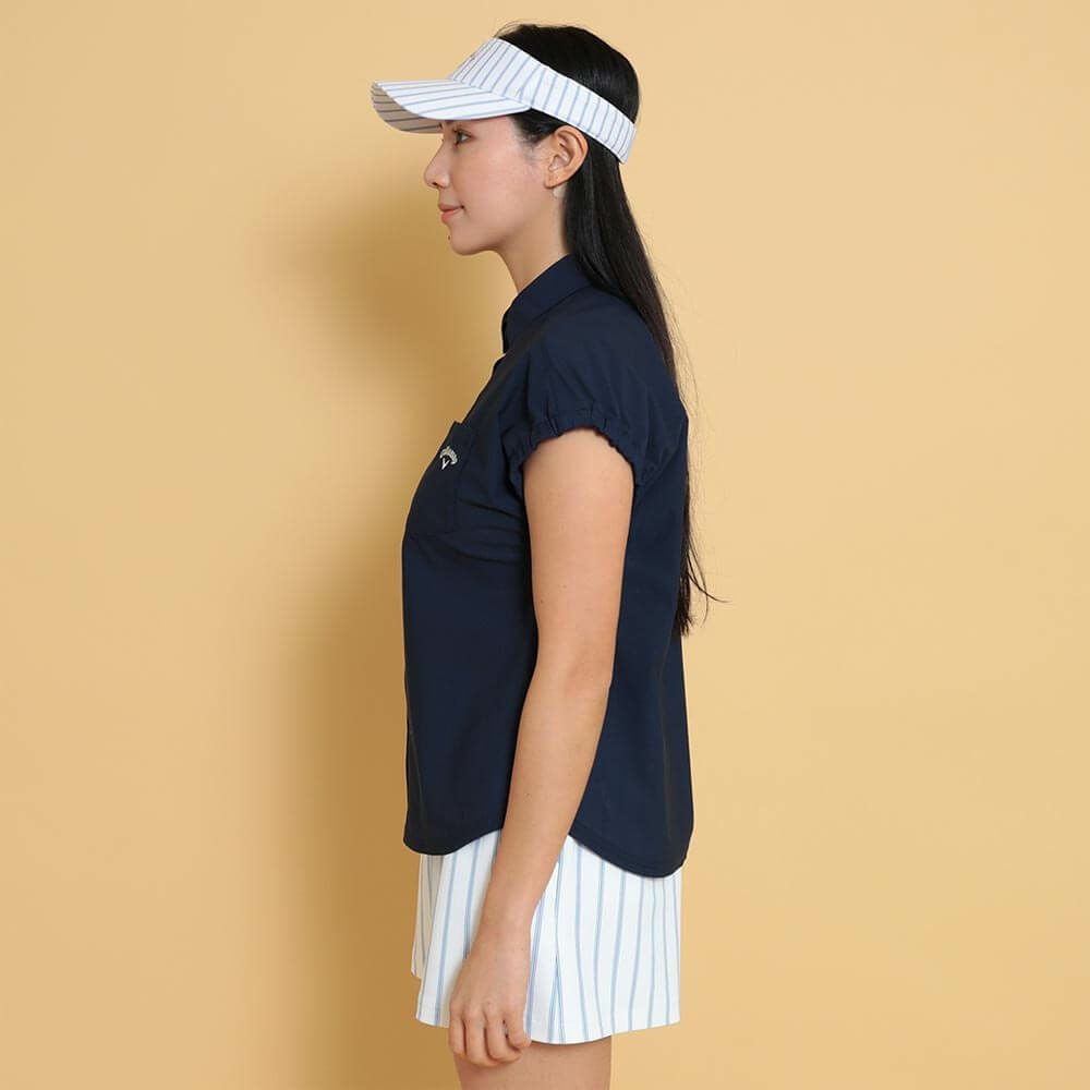 キャロウェイ Callaway　レディース かざあなメッシュ フレンチスリーブ 半袖 ポロシャツ C25134209　2025年モデル 詳細12