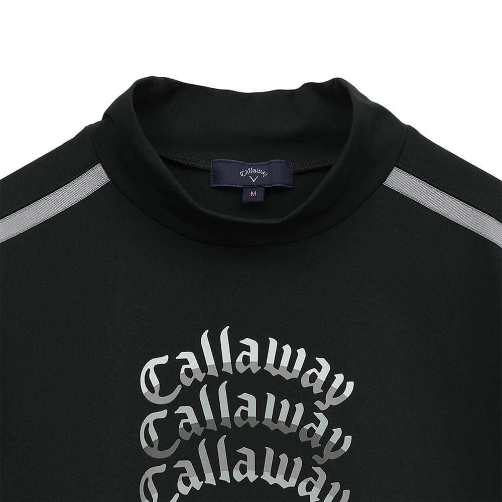 キャロウェイ Callaway　レディース ロゴプリント 配色ライン 半袖 モックネックシャツ C25134213　2025年モデル 詳細5