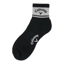 キャロウェイ Callaway　メンズ ショートソックス C25193103 1010 ブラック　2025年モデル ブラック