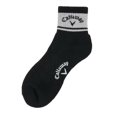 キャロウェイ Callaway　メンズ ショートソックス C25193103 1010 ブラック　2025年モデル ブラック