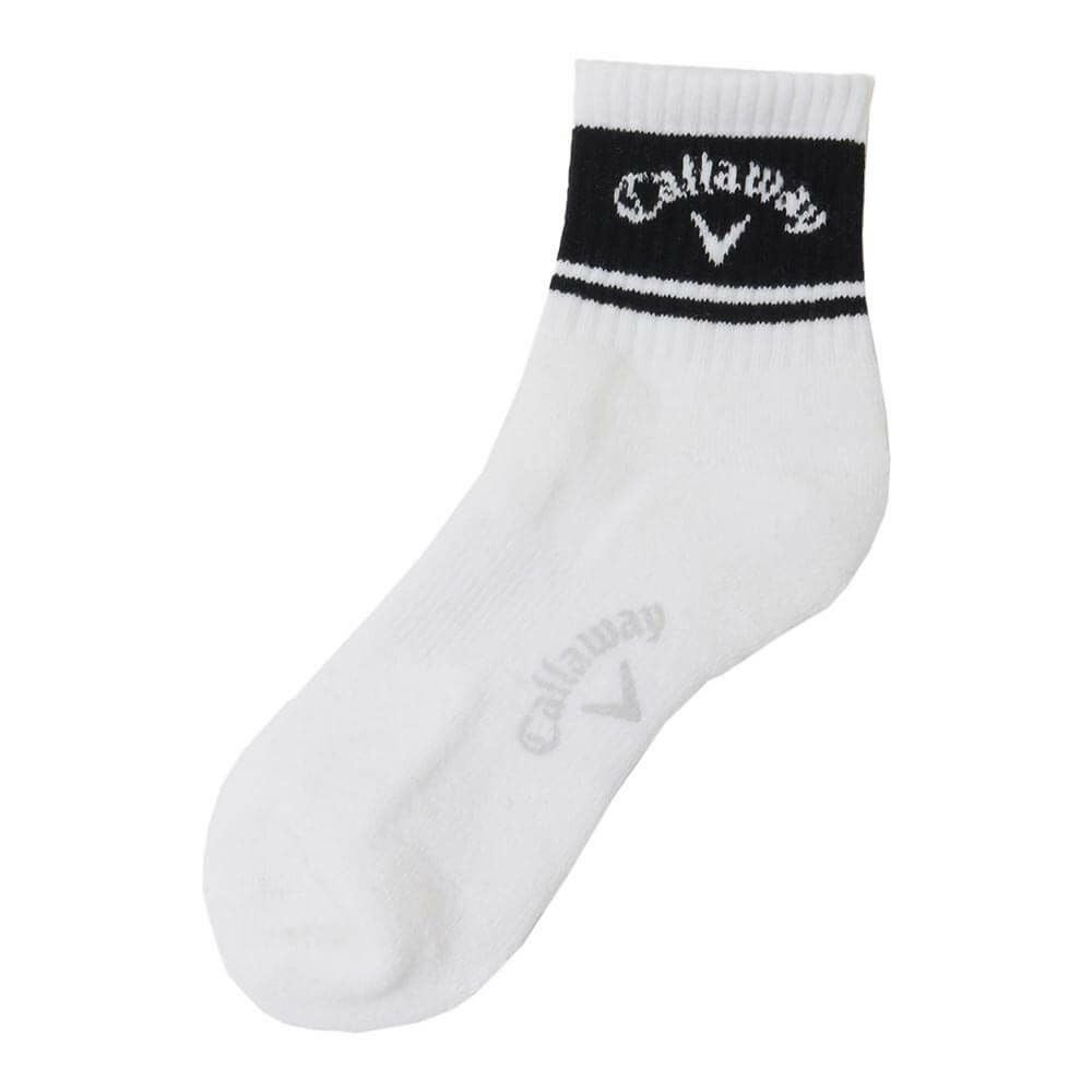 キャロウェイ Callaway メンズ ショートソックス C25193103 1030 ホワイト 2025年モデル