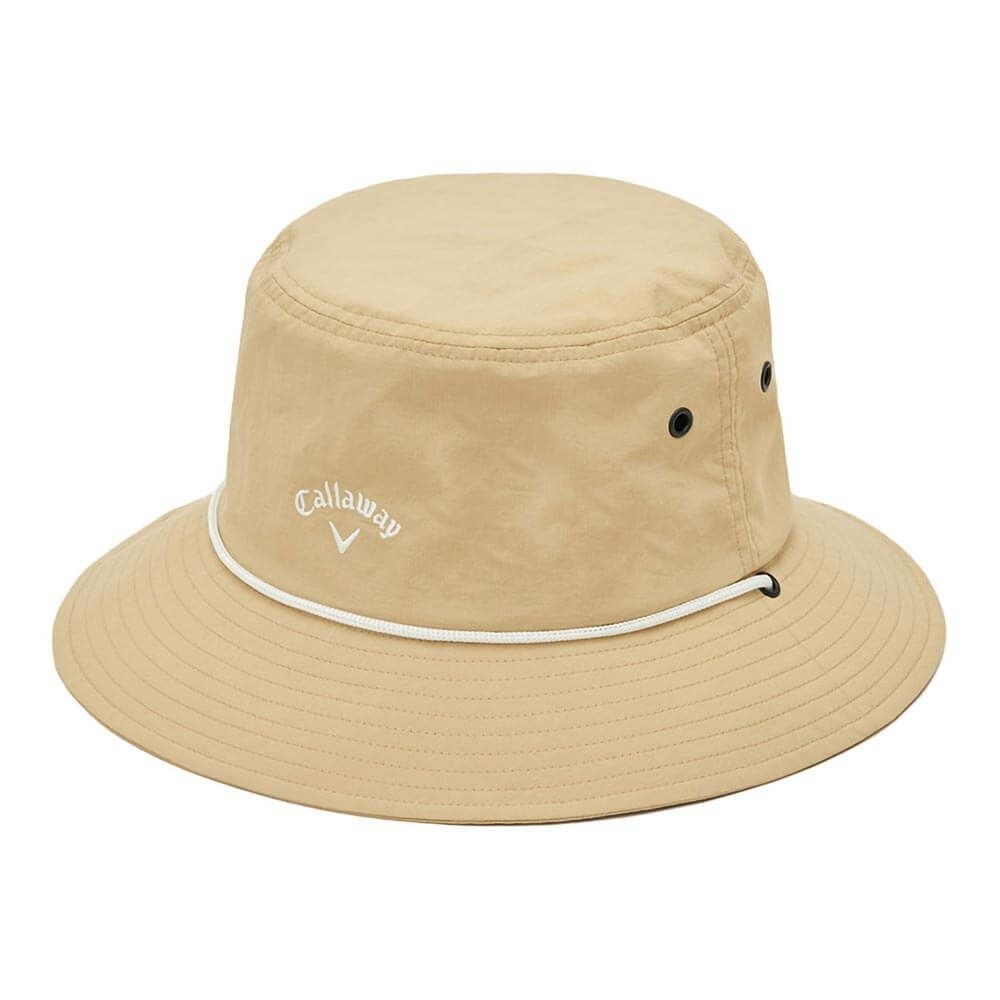 キャロウェイ Callaway　メンズ 遮熱 バケットハット C25191113 1040 ベージュ　2025年モデル ベージュ