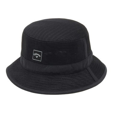 キャロウェイ Callaway　メンズ かざあなメッシュ バケットハット C25191114 1010 ブラック　2025年モデル ブラック