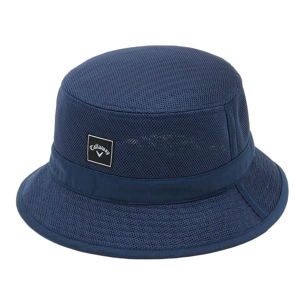 キャロウェイ Callaway　メンズ かざあなメッシュ バケットハット C25191114 1120 ネイビー　2025年モデル ネイビー