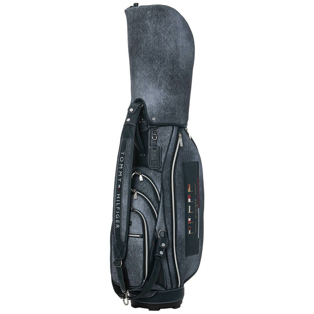 トミー ヒルフィガー ゴルフ　カートキャディバッグ シグネチャーワッペン THMG5SC1 30 ネイビー　2025年モデル ネイビー 詳細2