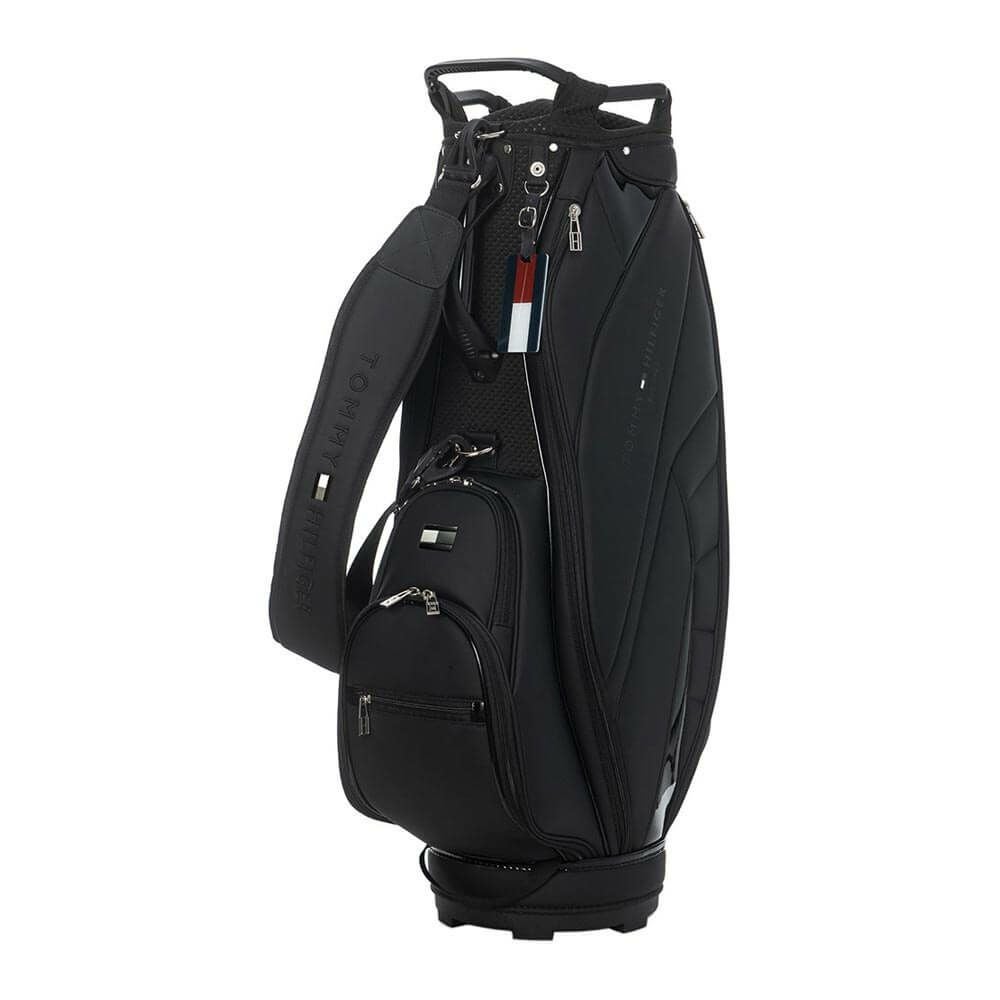 トミー ヒルフィガー ゴルフ　スポーツ カートキャディバッグ THMG5SC2 10 ブラック　2025年モデル ブラック