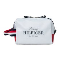 トミー ヒルフィガー ゴルフ　エッセンシャル ポーチ THMG5SE7 00 ホワイト　2025年モデル