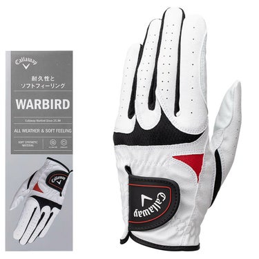 キャロウェイ　WARBIRD ウォーバード メンズ ゴルフグローブ 25 JM ホワイト　2025年モデル