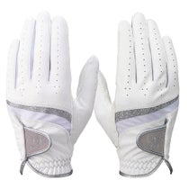 キャロウェイ　STYLE DUAL WMS スタイル デュアル 両手用 レディース ゴルフグローブ 25 JM ホワイト/グレー　2025年モデル