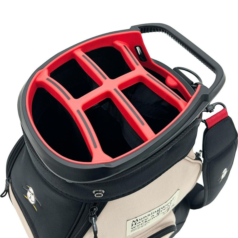 マンシングウェア Munsingwear　メンズ バイカラーリング キャディバッグ MG5SCB04M BG ベージュ　2025年モデル ベージュ 詳細4